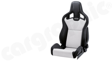 RECARO Sportster CS - Dinamica / Kunstleder - Cover: Dinamica Silver / Ambla leather<br>
Equipment: side airbag + seat heating<br>
<b>Part No.</b> CAR411101588