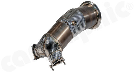 HJS Tuning Downpipe - 90811140 - with <b>200cpsi sport catalytic converter</b><br>
for<br>
- AUDI S4 / S5 B8 3,0l<br>
with <b>ECE-homologation</b><br>
<b>Part No.:</b> PER90811140