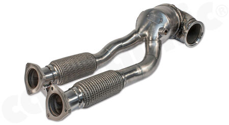 HJS Tuning Downpipe - 90811170 - with <b>200cpsi sport catalytic converter</b><br>
for<br>
- AUDI TT RS 8J/J1<br>
- AUDI RS3 8V<br>
with <b>ECE-homologation</b><br>
<b>Part No.:</b> PER90811170