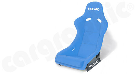RECARO Pole Position N.G. (FIA) - Velours - Cover: Velours Blue<br>
Material: GFRP<br>
Weight: 7.7kg<br>
<b>Part No.</b>070980623