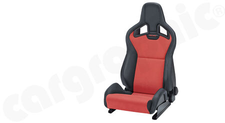 RECARO Sportster CS - Dinamica / Kunstleder - Cover: Dinamica Red / Ambla leather Black <br>
Equipment: seat heating<br>
<b>Part No.</b> CAR410101585