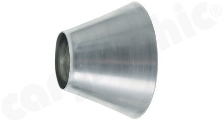 CARGRAPHIC Catalytic Converter cone - - Construction made of T-304L lightweight stainless steel<br>
- Inlet cone<br>
- Size: Ø130mm<br>
<b>Part No.</b> 711127E