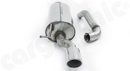 SALE - CARGRAPHIC Sport Rear Silencer - - for AUDI TT 8N<br>
- with Tailpipe 1x89mm round / oblique<br>
- TUEV-Version<br>
<b>Part No.</b> CAUTT8N176ET