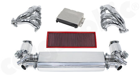 CARGRAPHIC Power Kit 3: RSC-670 - Base: <b>383KW (520PS) / 660Nm</b><br>
Optimized: up to: <b>493KW (670PS) / 835 NM</b><br>
- <b>with integrated exhaust valves</b><br>
<b>Part.No.</b> LKP91T383S3FLAP