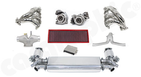 CARGRAPHIC Power Kit 4: RSC-710 - Base: <b>383KW (520PS) / 660NM</b><br>
Optimized: up to <b>522KW (710PS) / 873 NM</b><br>
- <b>with integrated exhaust valves</b><br>
<b>Part.No.</b> LKP91T383S4FLAP
