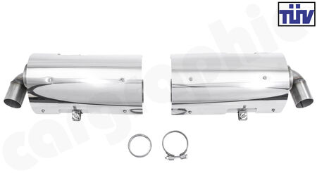 CARGRAPHIC Sport Final Silencer Set - - with TUEV certificate (optional)<br>
<b>TUEV</b> Version<BR>
- for use with CARGRAPHIC catalytic converters<br>
<b>Part No.</b> CARP96TETET