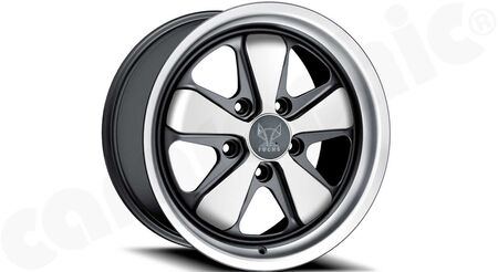 FUCHS-Wheel Evolution 8,0x17" ET 52 - - Version: Silver / Black Star<br>
- Silk-gloss anodized / matt-black<br>
<b>Art.No.</b>CARFU5130801752
