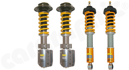 ÖHLINS Road & Track - Coilover Suspension - - Perfect to be combined with <b>CARGRAPHIC AirLift</b><br>
- Rebound and compression adjustable<br>
- FA: lowering <b>-10 up to 40mm</b><br>
- RA: lowering <b>-10 up to 40mm</b><br>
- for models <b>up to 1989</b><br>
<b>Part No.</b> CARPORGN10