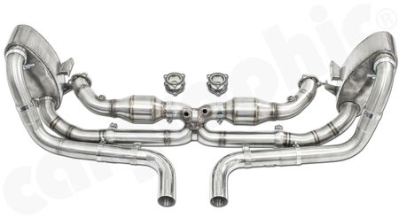 CARGRAPHIC Motorsportabgasanlage - - ab Fächerkrümmer<BR>
- 2x 100 cpsi MS Katalysatoren<BR>
- SUPER SOUND VERSION - 95DBA<BR>
- DMSB / GTP HOMOLOGIERT<BR>
<b>Art.Nr.</b> CARP96CUP02SYSCO2