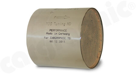 CARGRAPHIC / HJS Tuning Catalytic converter - - 200 cpsi HD Metal core<br>
- Size: Ø110x100mm<br>
<b>Part No.</b> 717421HDTS