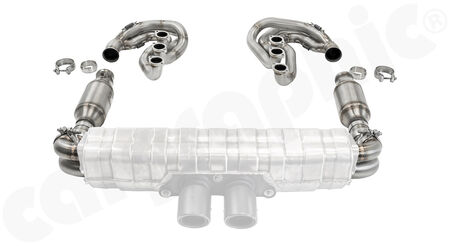 CARGRAPHIC GT Sport Exhaust System - - ID 45mm GT - Manifoldset<br>
- no heating<br>
- no catalytic converters<br>
- to be used with <b>OEM GT3</b> sport rear silencer<br>
<b>Part No.</b> CARP64GTKITCOGT3453