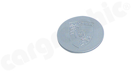 Mittelloch-Deckel - - Für CUP1 / CUP2 Felgen<br>
- Silber mit Porsche Logo<br>
- Plastik<br>
<b>Art.Nr.</b> 0023016382